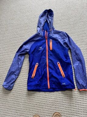 Under Armour Royal Blue Jacket with Orange Accents